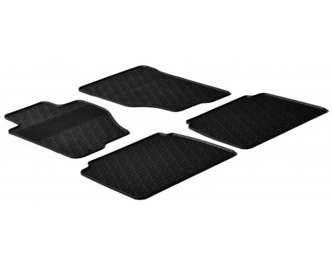 Rubber mats suitable for Kia Sorento 2002-2009 (G-Design 4-piece + mounting clips)