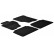 Rubber mats suitable for Kia Sorento 2002-2009 (G-Design 4-piece + mounting clips)