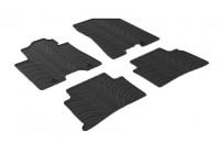 Rubber mats suitable for Kia Sportage IV 2016- (T-Design 4-piece + mounting clips)