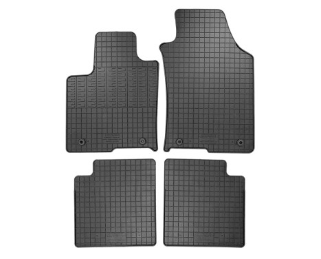 Rubber mats suitable for Lancia Ypsilon Hybrid 2020- (4-piece + mounting system)
