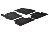 Rubber mats suitable for Mazda 5 2010- (T-Design 4-piece + mounting clips)