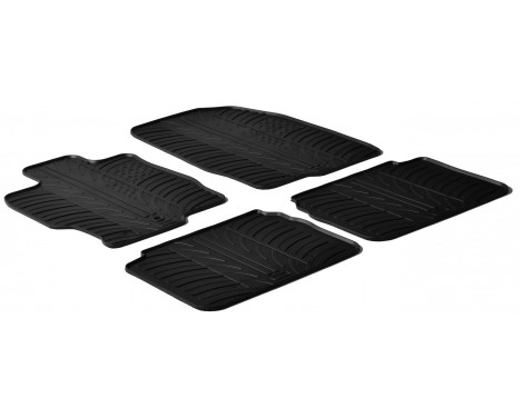 Rubber mats suitable for Mazda 6 2007- (T-Design 4-piece)