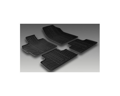 Rubber mats suitable for Mazda CX-5 petrol 2012- (T-Design 4-piece + mounting clips), Image 2