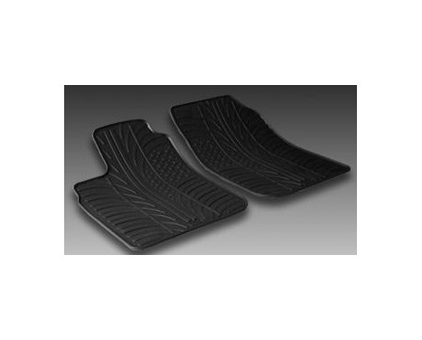 Rubber mats suitable for Mercedes Actros 2003- (T-Design 2-piece + mounting clips), Image 2