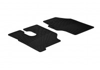 Rubber mats suitable for Mercedes Actros 2003- (T-Design 2-piece + mounting clips)