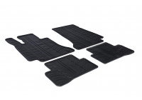 Rubber mats suitable for Mercedes C-Class W205 2014- (T-Design 4-piece + mounting clips)