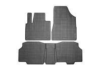 Rubber mats suitable for Mercedes Citan Tourer (W420) & Renault Kangoo III MPV 2021- (3-piece + mo