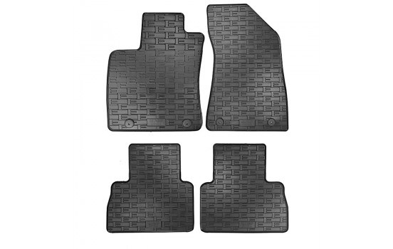 Rubber mats suitable for MG ZS (EV) 2019- (4-piece + mounting system)
