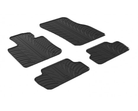 Rubber mats suitable for Mini F56 3-door 2014- (T-Design 4-piece)