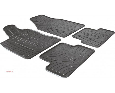Rubber mats suitable for Mitsubishi ASX 2009- / Citroën C4 ASX 2009- (T-Design 4-piece), Image 2
