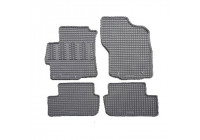 Rubber mats suitable for Mitsubishi Lancer 2008- (4-piece + mounting system)
