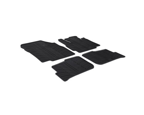 Rubber mats suitable for Mitsubishi Space Star 2014- (T-Design 4-piece + mounting clips), Image 2