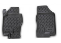 Rubber mats suitable for Nissan Navara AT 2005- front 2-piece