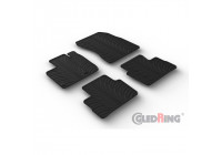 Rubber mats suitable for Nissan Qashqai III (J12) 2021- (T-Design 4-piece + mounting clips)