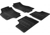 Rubber mats suitable for Opel Astra H from 2004 to 2009 (T-Design 4-piece + mounting clips)