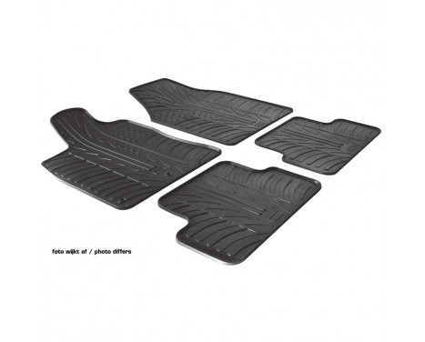 Rubber mats suitable for Opel Corsa E 5 doors 2014- (T-Design 4-piece + mounting clips), Image 2