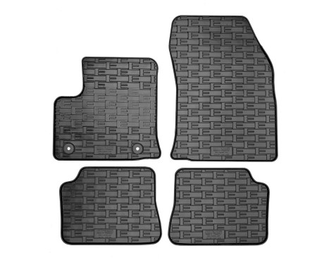 Rubber mats suitable for Opel Mokka-e 2020- (4-piece + mounting system)