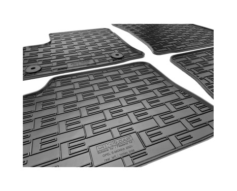 Rubber mats suitable for Opel Mokka-e 2020- (4-piece + mounting system), Image 3