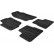 Rubber mats suitable for Peugeot 207 2006- (T-Design 4-piece + mounting clips)