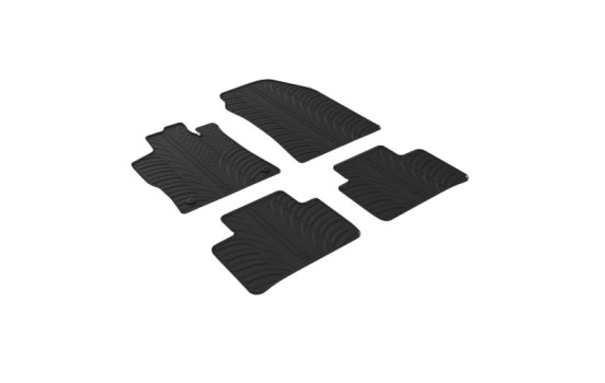 Rubber mats suitable for Peugeot 308 III SW 2021- (T-Design 4-piece + mounting clips)