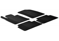 Rubber mats suitable for Peugeot 508 2011- (T-Design 4-piece + mounting clips)