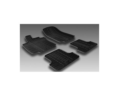 Rubber mats suitable for Renault Clio III from 2005 (T-Design 4-piece), Image 2