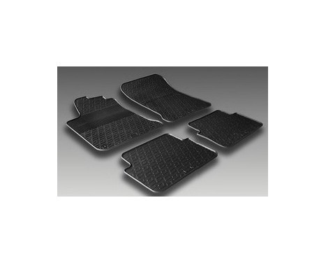 Rubber mats suitable for Renault Fluence 2011- (T-Design 4-piece + mounting clips), Image 2