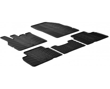 Rubber mats suitable for Renault Scenic III 2009- (T-Design 5-piece)