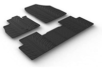 Rubber mats suitable for Renault Scenic IV 11/2016- (T-Design 5-piece + mounting clips)