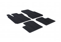 Rubber mats suitable for Renault Twingo III 2014- (T-Design 4-piece + mounting clips)