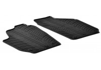 Rubber mats suitable for Skoda Roomster / Practic 2007- (T-Design 2-piece)
