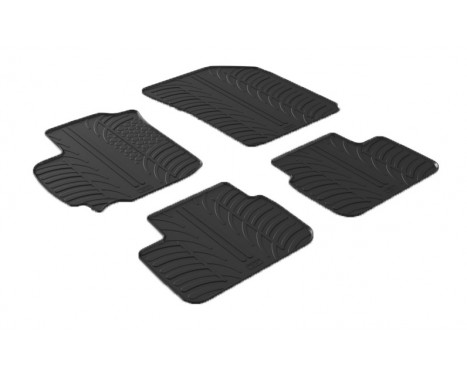 Rubber mats suitable for Suzuki Swift 5-door 2010- (4-piece)
