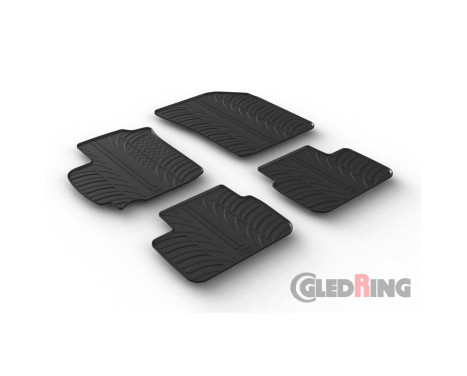 Rubber mats suitable for Suzuki Swift 5-door 2010- (4-piece), Image 2