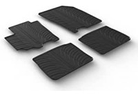 Rubber mats suitable for Suzuki Swift V 5-door 2017- (T-Design 4-piece + mounting clips)