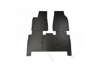 Rubber mats suitable for Tesla Model X 2016- (5-piece + mounting system)