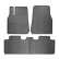 Rubber mats suitable for Tesla Model Y 2020- (3-piece + mounting system)