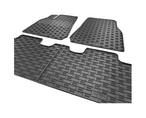 Rubber mats suitable for Tesla Model Y 2020- (3-piece + mounting system), Image 4