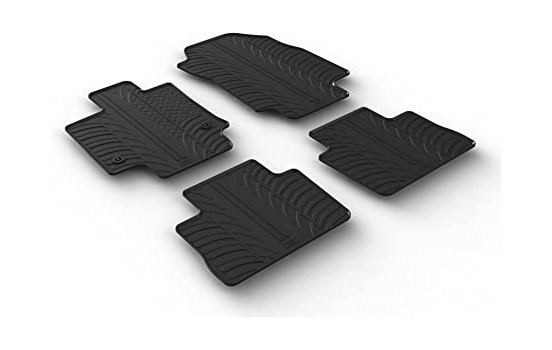 Rubber mats suitable for Toyota RAV4 Hybrid 2/2019- (T-Design 4-piece)