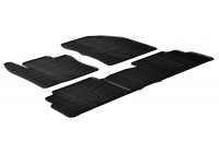 Rubber mats suitable for Toyota Verso 2009- (T-Design 5-piece + mounting clips)