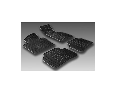 Rubber mats suitable for Volkswagen Caddy 2004- (G-Design 4-piece + mounting clips), Image 2