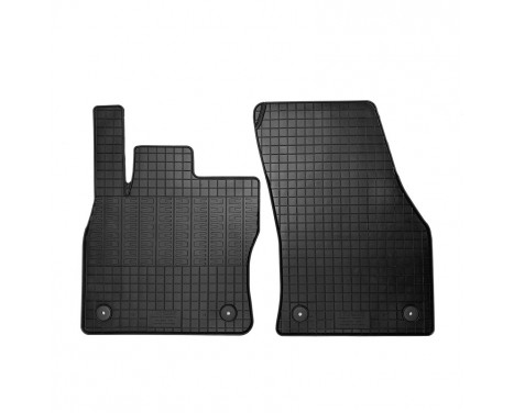 Rubber mats suitable for Volkswagen Caddy V Box 2020- (2-piece + mounting system)
