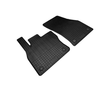 Rubber mats suitable for Volkswagen Caddy V Box 2020- (2-piece + mounting system), Image 2