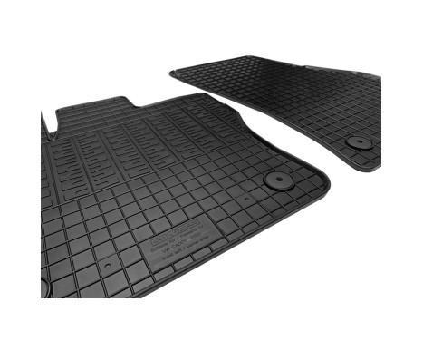 Rubber mats suitable for Volkswagen Caddy V Box 2020- (2-piece + mounting system), Image 3