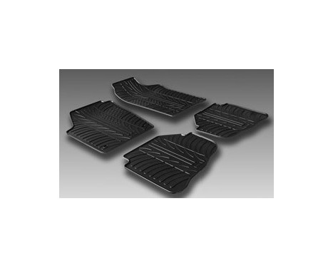 Rubber mats suitable for Volkswagen Fox from 2005 (T-Design 4-piece), Image 2