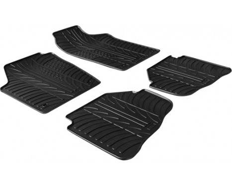 Rubber mats suitable for Volkswagen Fox from 2005 (T-Design 4-piece)