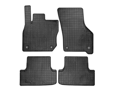 Rubber mats suitable for Volkswagen Golf VIII eTSI HB 5-door & Variant 2020- (4-piece + mounting system