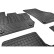 Rubber mats suitable for Volkswagen Golf VIII eTSI HB 5-door & Variant 2020- (4-piece + mounting system, Thumbnail 4