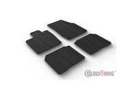 Rubber mats suitable for Volkswagen ID.7 & ID.7 Tourer 2023- (T profile 4-piece + mounting clips)