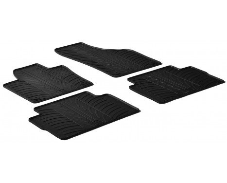Rubber mats suitable for Volkswagen Sharan 2010- / Seat Alhambra 5drs 2010- (T-Design 4-piece)