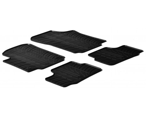 Rubber mats suitable for Volkswagen Up / Skoda Citigo / Seat Mii